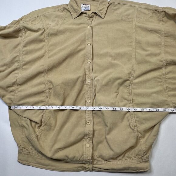 Color Me Cotton Shirt Women's Size Small Yellow Button Up Balloon Sleeve - Picture 6 of 10